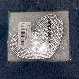 Rhinestones heart car emblem New
